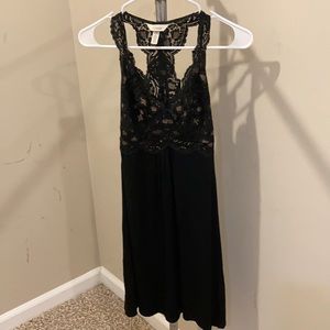 Black lace chemise